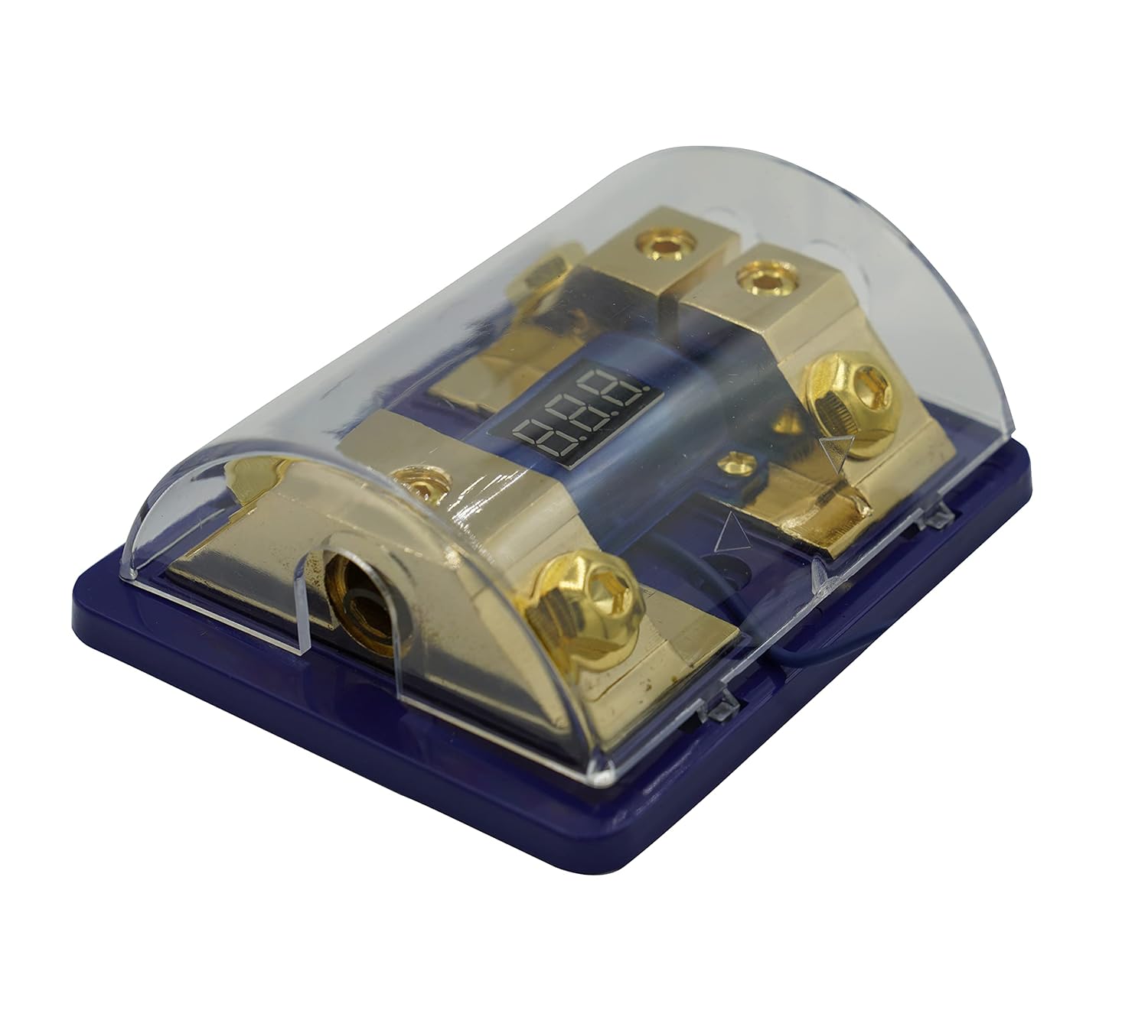 250A ANL Dual Digital Golden ANL Dist Block 0-4 Ga in Out Fuse Holder Free 2PCS Fuses 12-24V Input