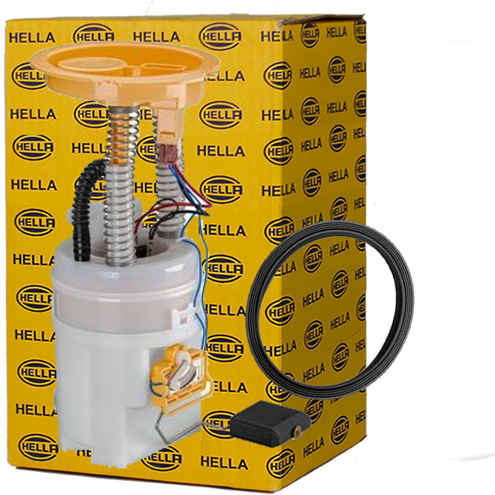 HELLA 8TF 358 146-091 Imp. alimentazione carburante, elettrico, 4a... poli, con guarnizione, con indicatore livello carburante, con regolatore di pressione