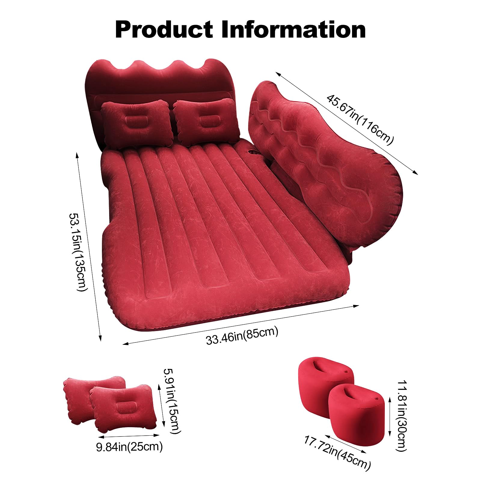 CWMLB Auto Matratze Für Mercedes Vito W447 Extra Long - Luftbett Für Rücksitz