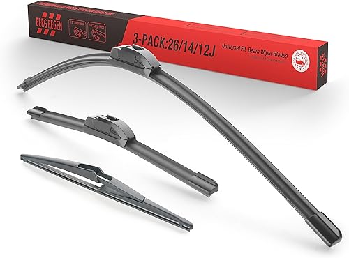 Miniatura 9 de 4 limpiaparabrisas de 16141410 pulgadas con limpiaparabrisas trasero compatible con Toyota FJ Cruiser 2014 2013 2012 2011 2010 2009 2008 2007 (juego