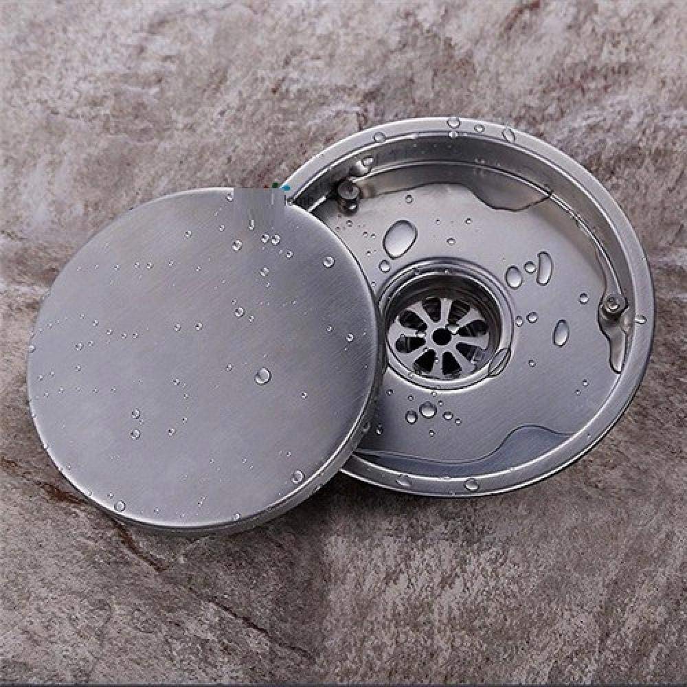 Desagüe de Piso, desagüe de Ducha, 1 Pieza, desagüe de Ducha, desagüe Redondo, desagüe de Acero Inoxidable 304, Hardware de Drenaje antiolor, 4