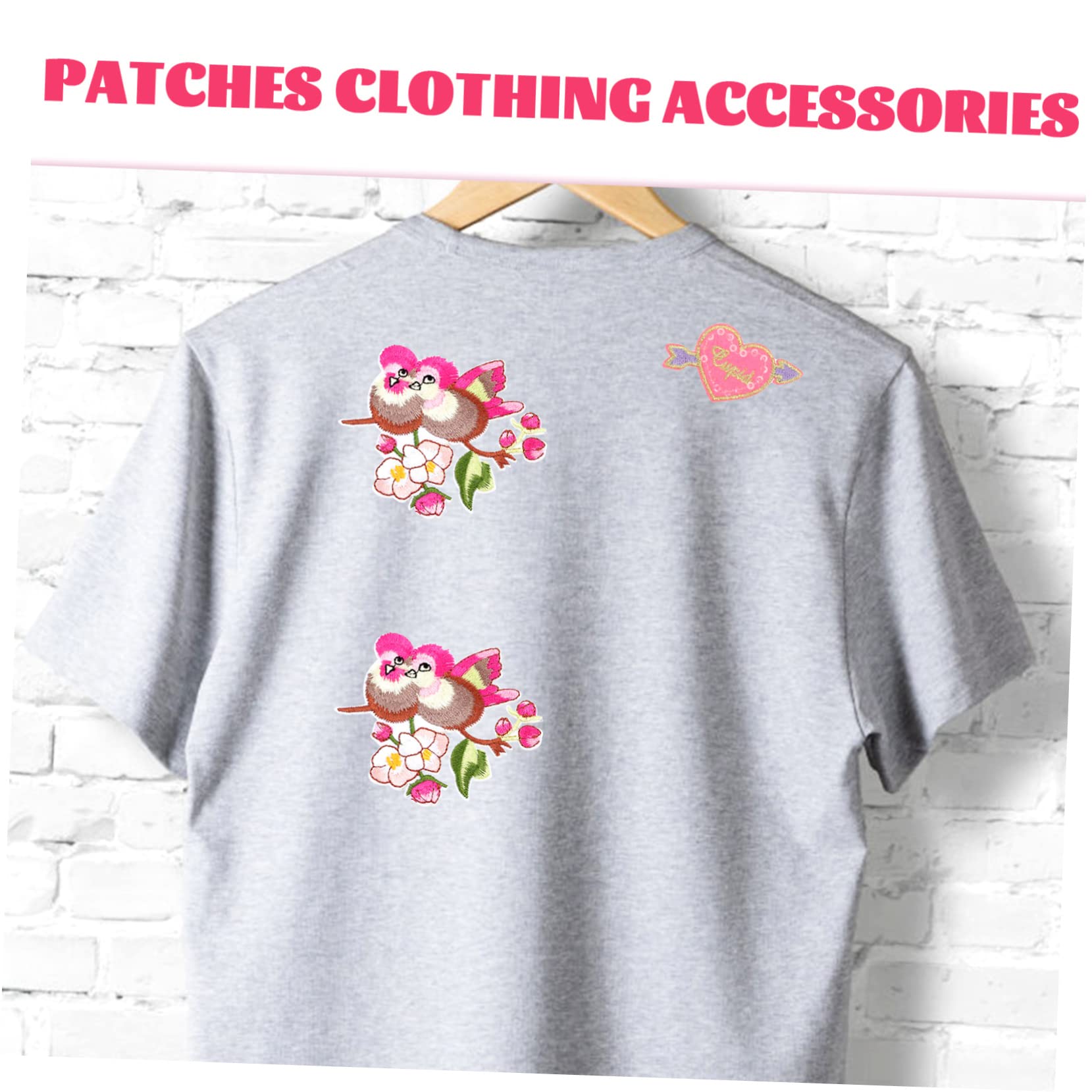 jojofuny 4 Set Toppe Ricamate Forma Per Abbigliamento Applicazioni Per Cucire E Decorare Patch Per Jeans E Facile Applicazione 15 Pezzi * 4