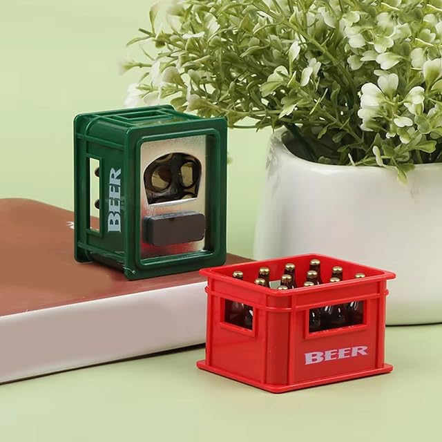 Foto 4 de 8 de JUYAXIN Botella de cerveza en miniatura de casas de muñecas a escala 1/12 con caja