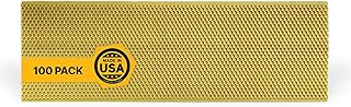 Mann Lake 5 5/8" Waxed Yellow Rite-Cell Foundation Sheets, Made in the USA, BPA-Free, Food-Grade, Beeswax-Coated for Beehive Frames, Fits 6 5/8" Hive Bodies, Durable, Wax Moth Resistant, 100-Pack