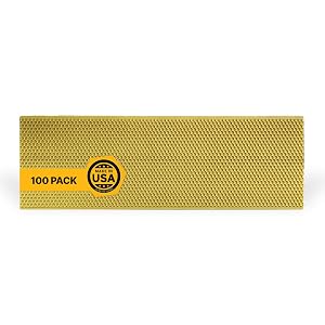 Mann Lake 5 5 8 Waxed Yellow Rite-Cell Foundation Sheets Made in the USA BPA-Free Food-Grade Beeswax-Coated for