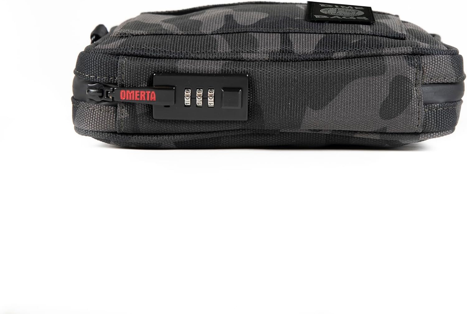 DIME BAGS Lockable Odor Sealing Padded Pouch, 3-Digit Combo Lock & Hidden Storage Pocket, Carbon Lined Scent Protection Boss