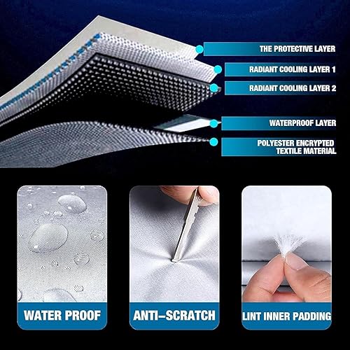 Miniatura 6 de Funda completa para automóvil compatible con Volvo V90 XC40 XC60 XC70 XC90, para todo tipo de clima, impermeable, transpirable, grande, con