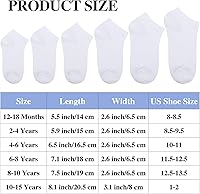 Vista 2 de Cooraby - Calcetines al tobillo unisex para niños, semi-acolchados (15 unidades)