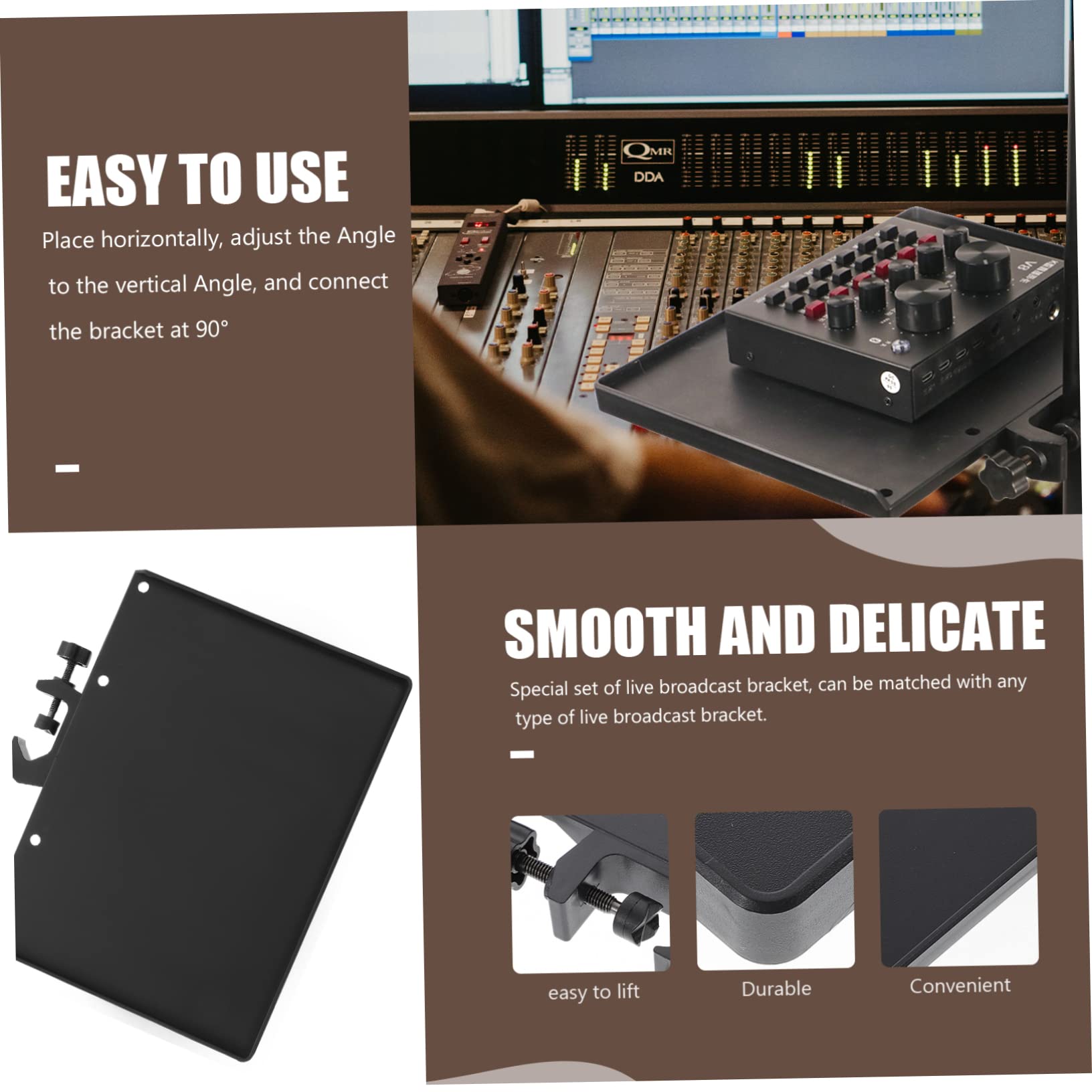 Snapklik.com : 2pcs Live Sound Card Tray Microphone Stand Holder For ...