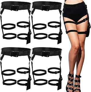 4 Pcs Thigh Holster for Women Adjustable Holster Belt Outfit Women's Multi Strap Garter Halloween Cosplay Police Costume for Women - Buy now