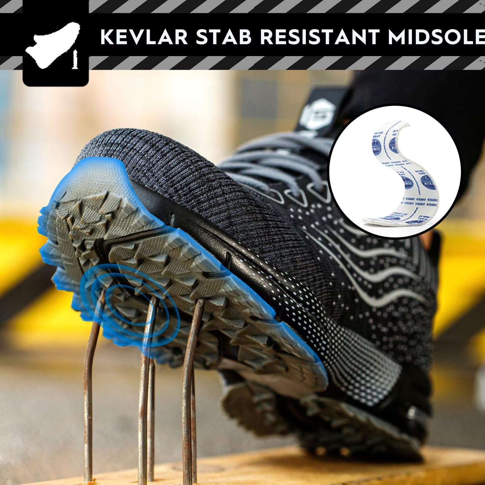 Scarpe Antinfortunistiche Uomo Donna Scarpe da Lavoro Leggere Traspiranti Scarpe da Cantiere con Punta in Acciaio