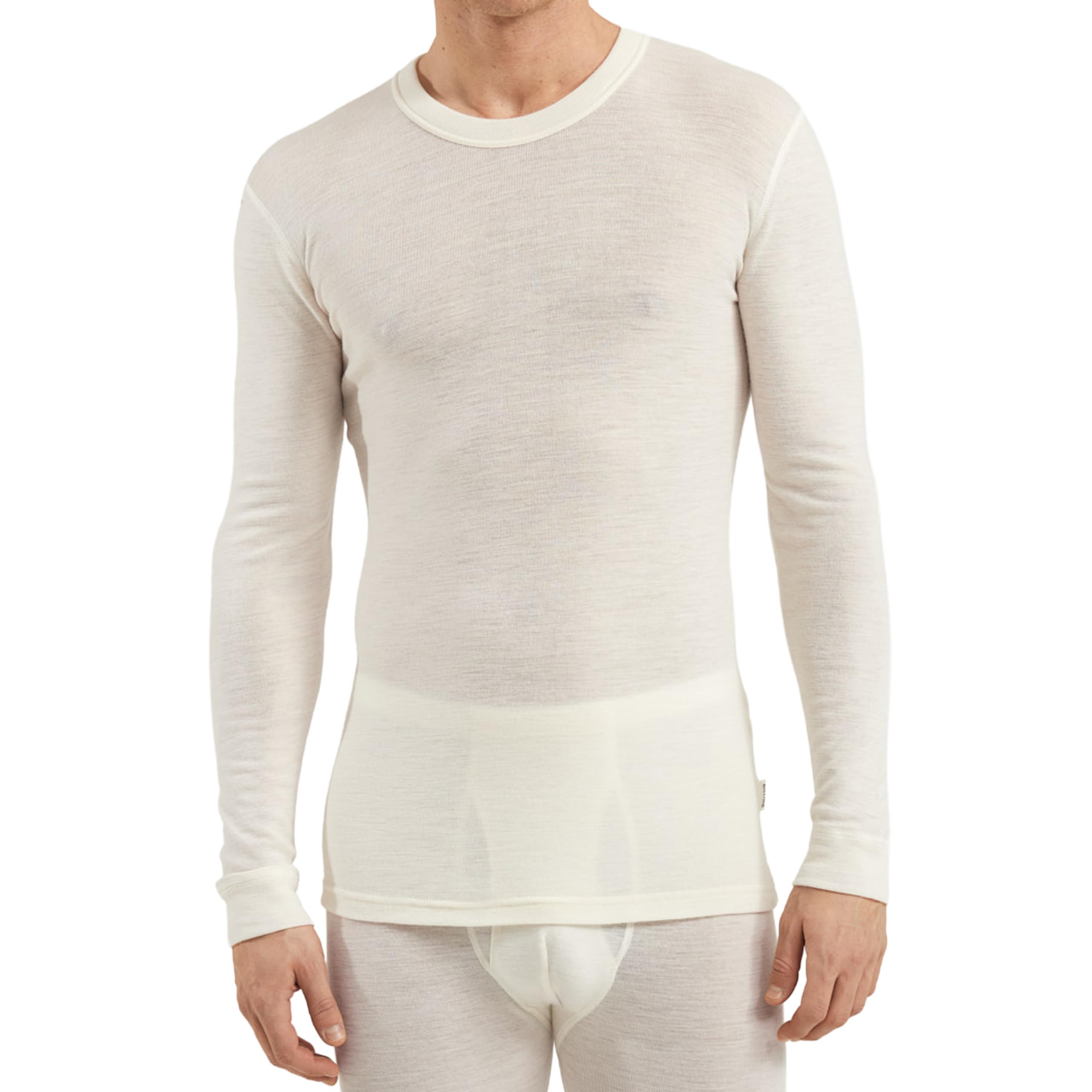 Dilling Men's Nature Merino Wool Base Layer - Long Sleeve Thermal Top L