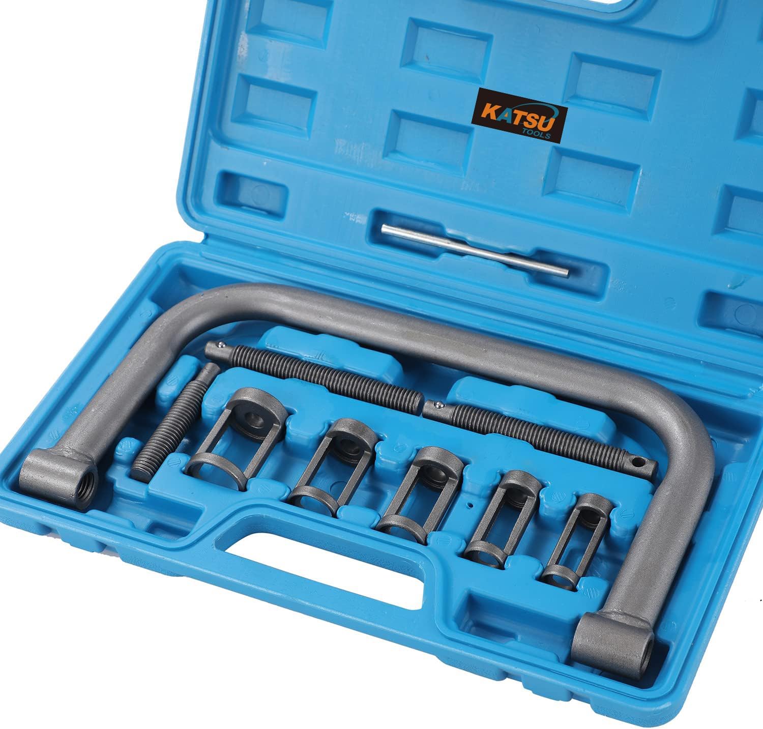 KATSU Tools 10PC 5 in 1 Portable Valve Spring Compressor Tool Kit For Cars Vans 450340