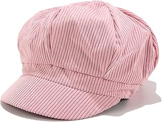 Cappello da donna vintage in cordoncino, stile inglese, stile retrò, ottagonale, per il tempo libero, per l'inverno