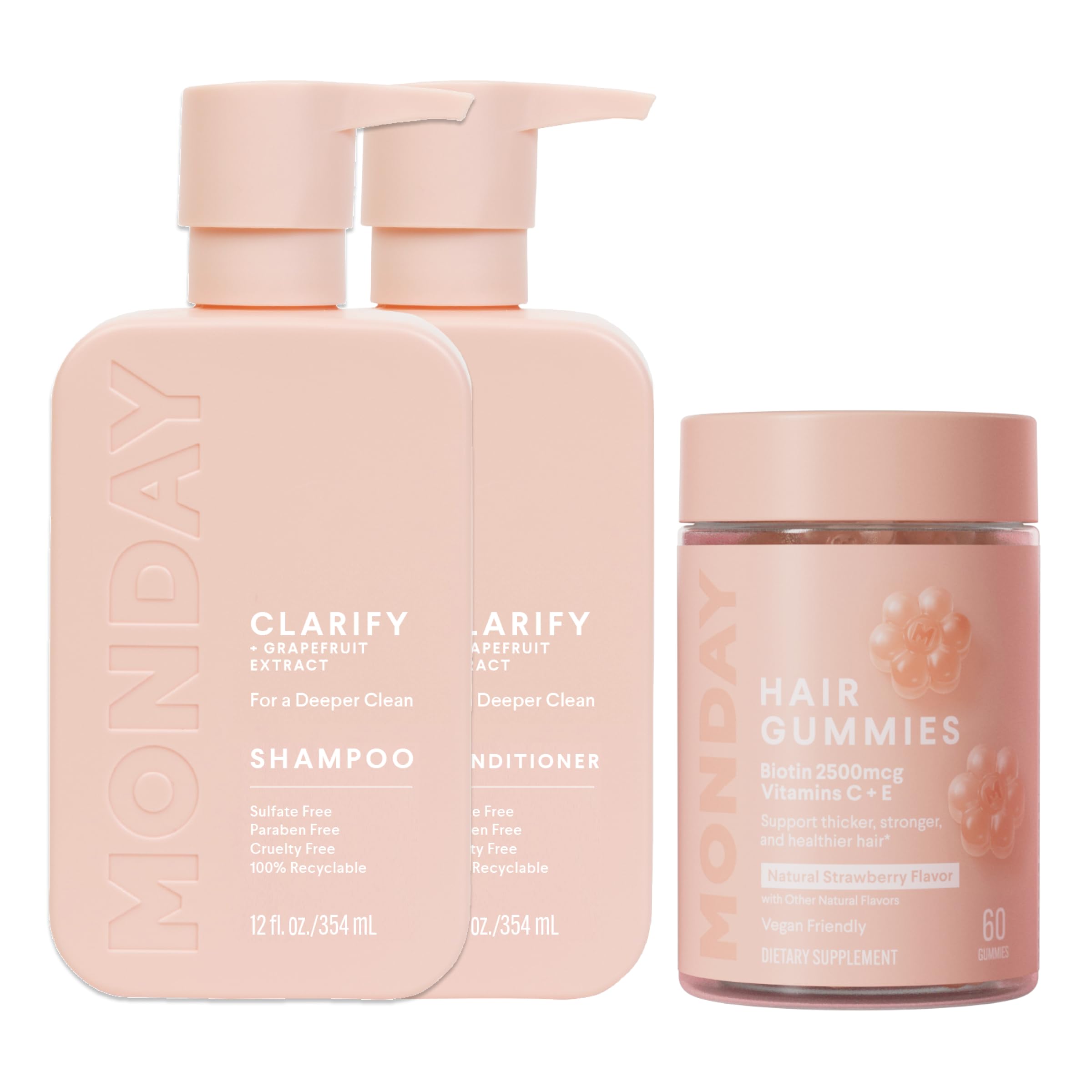 Amazon.com : MONDAY HAIRCARE Clarify Shampoo and Conditioner Set