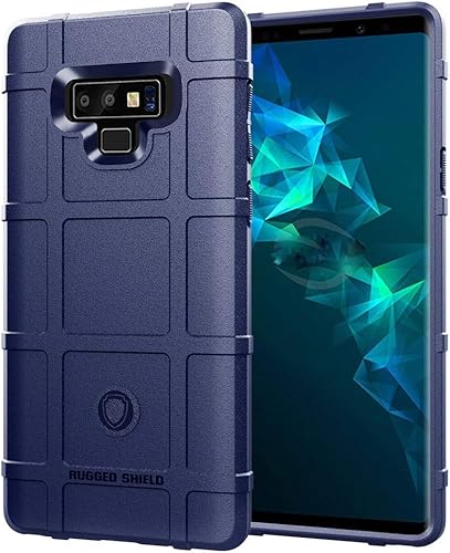 Para Note 9 Caso, (Rugged Shield Series) TPU Grueso Sólido Armadura Rough Armor Funda Protectora Táctica Para Galaxy Note 9 (6.4 pulgadas) - Azul