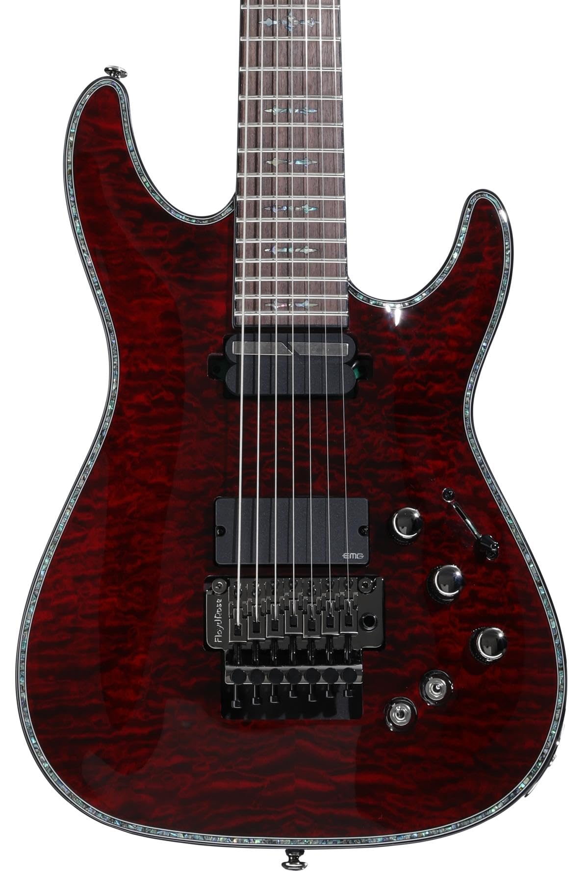 Schecter Hellraiser C-7 Floyd Rose-Sustainiac Black Cherry BCH HELLRAISER C-7 FR S