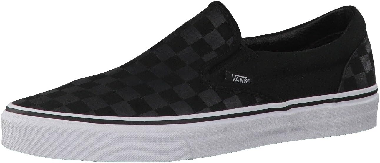 Vans Adult Classic Slip On Sneakers - black checker, men's 8, women's 9.5