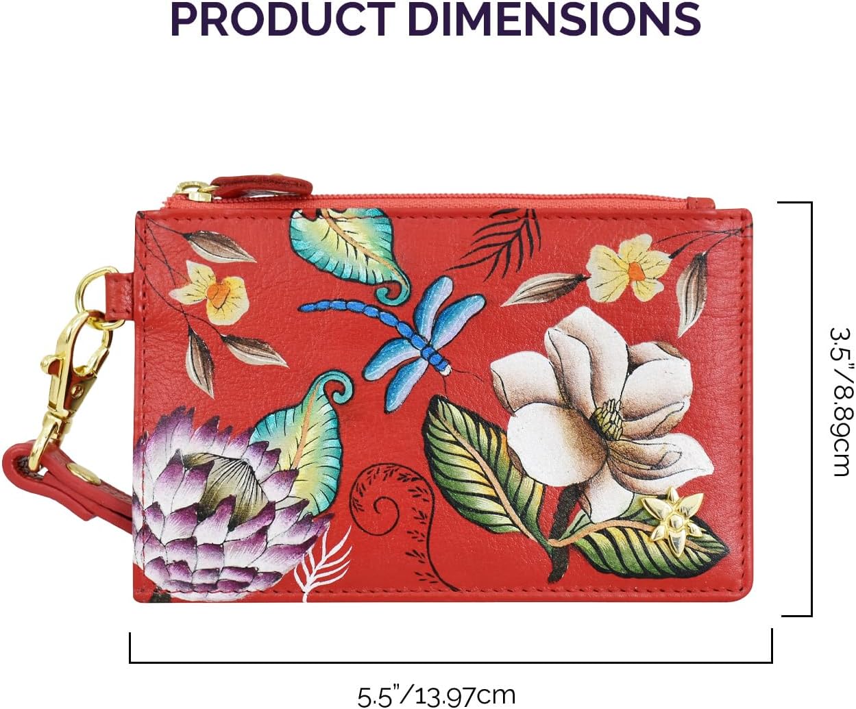 Anuschka Women's Card Holder with Wristlet-1180 Wallet