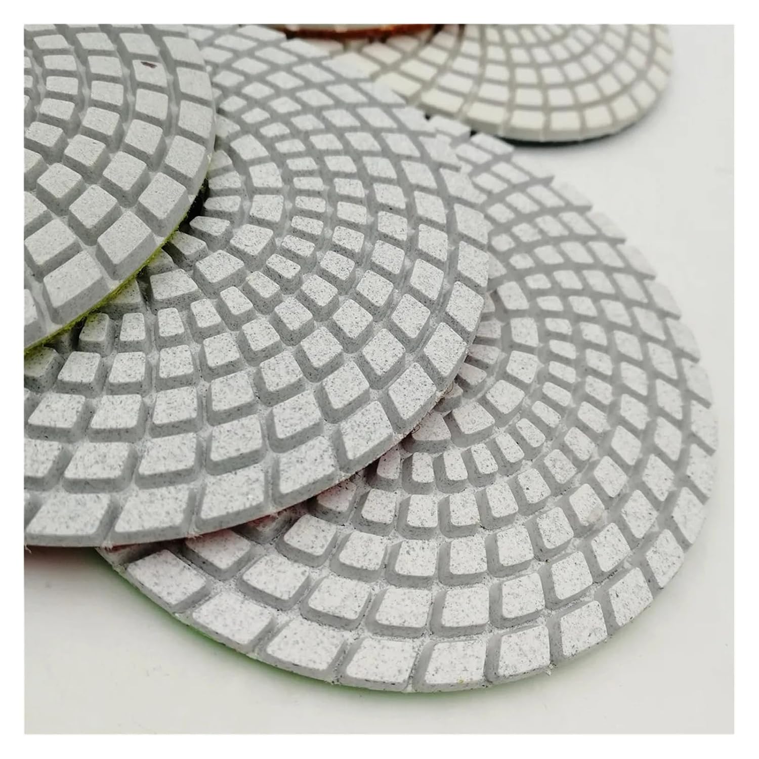 6pcs/Set 5 Inch Sanding Discs for Granite Marble Stone Tile Polishing Dia125mm Wet White Bond Pads(6pcs Grit800)
