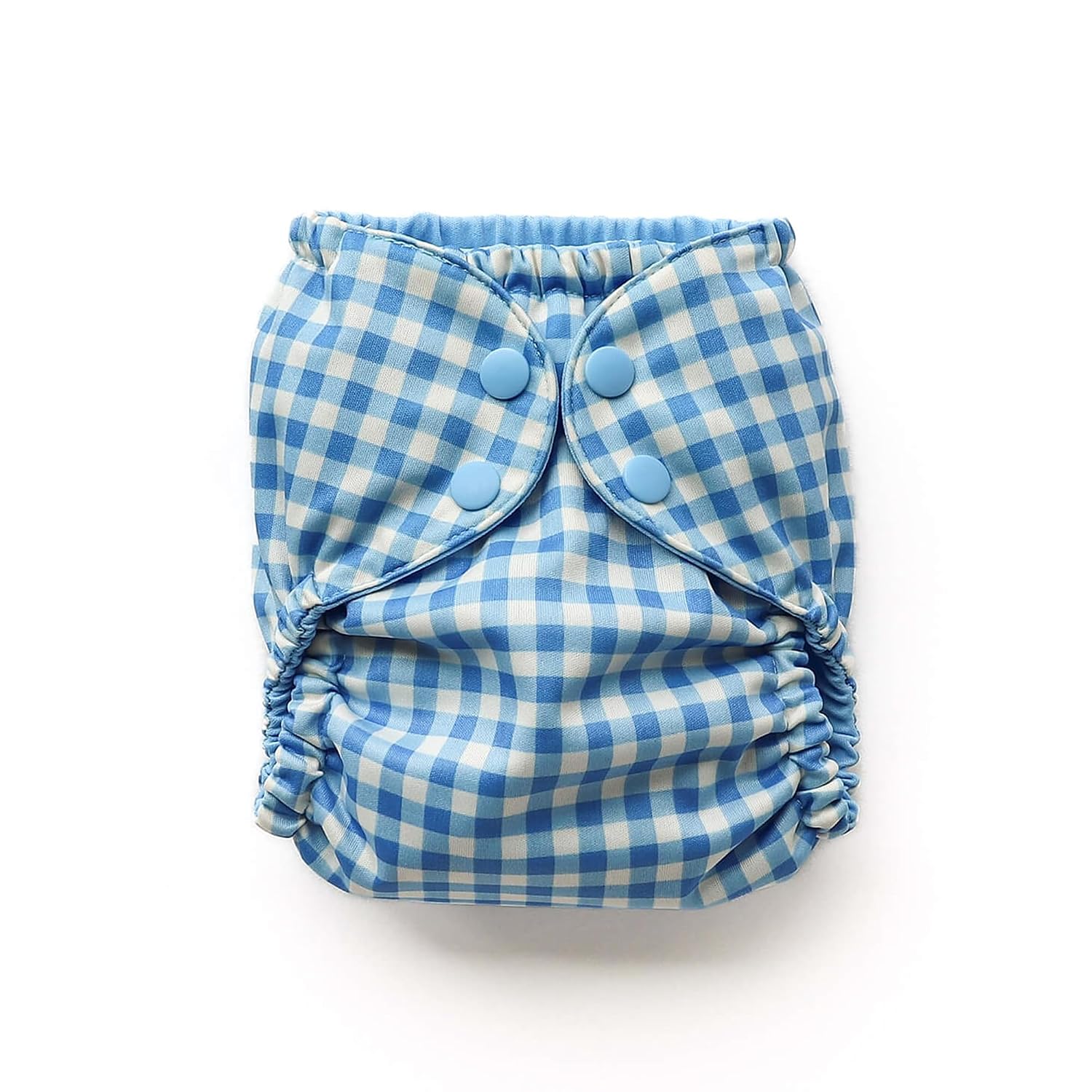 Esembly Cloth Diaper Cover, Gingham, Size 1 (7-17 lbs)