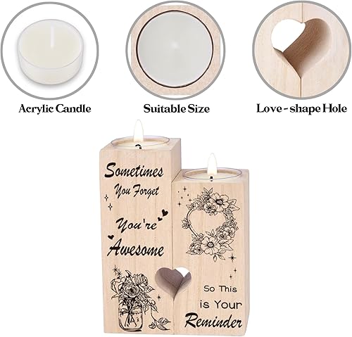 Miniatura 7 de Hua Feishang -Candelabros de regalo de cumpleaños para mujeres, regalos para mujeres, amigos, colegas, mejores amigas, hermanas, padres, regalos