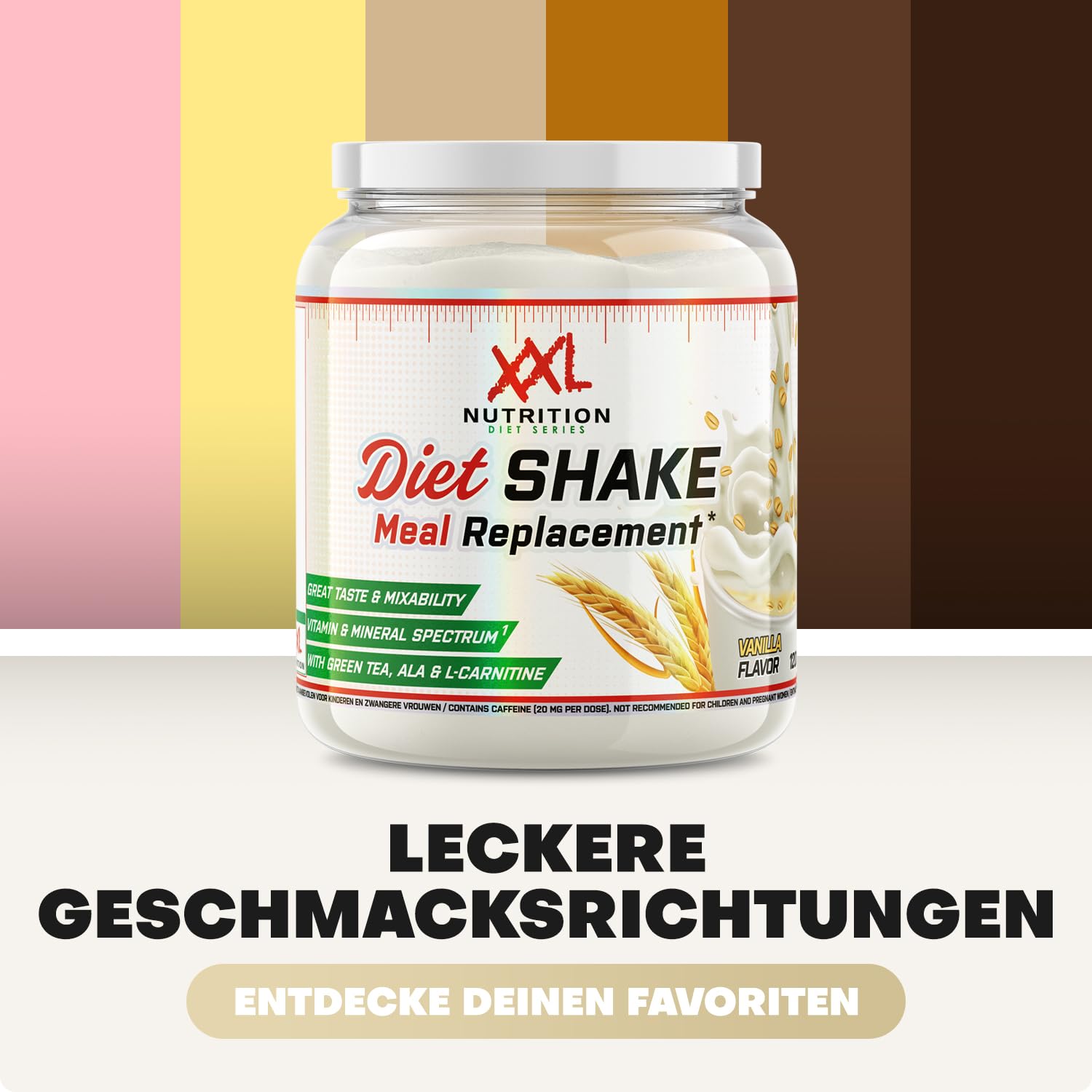 XXL Nutrition - Diet Shake - Abnehm, Trinkmahlzeit, Protein Shake - Abnehmen, Mahlzeitersatz - Schokolade - 1200 Gramm