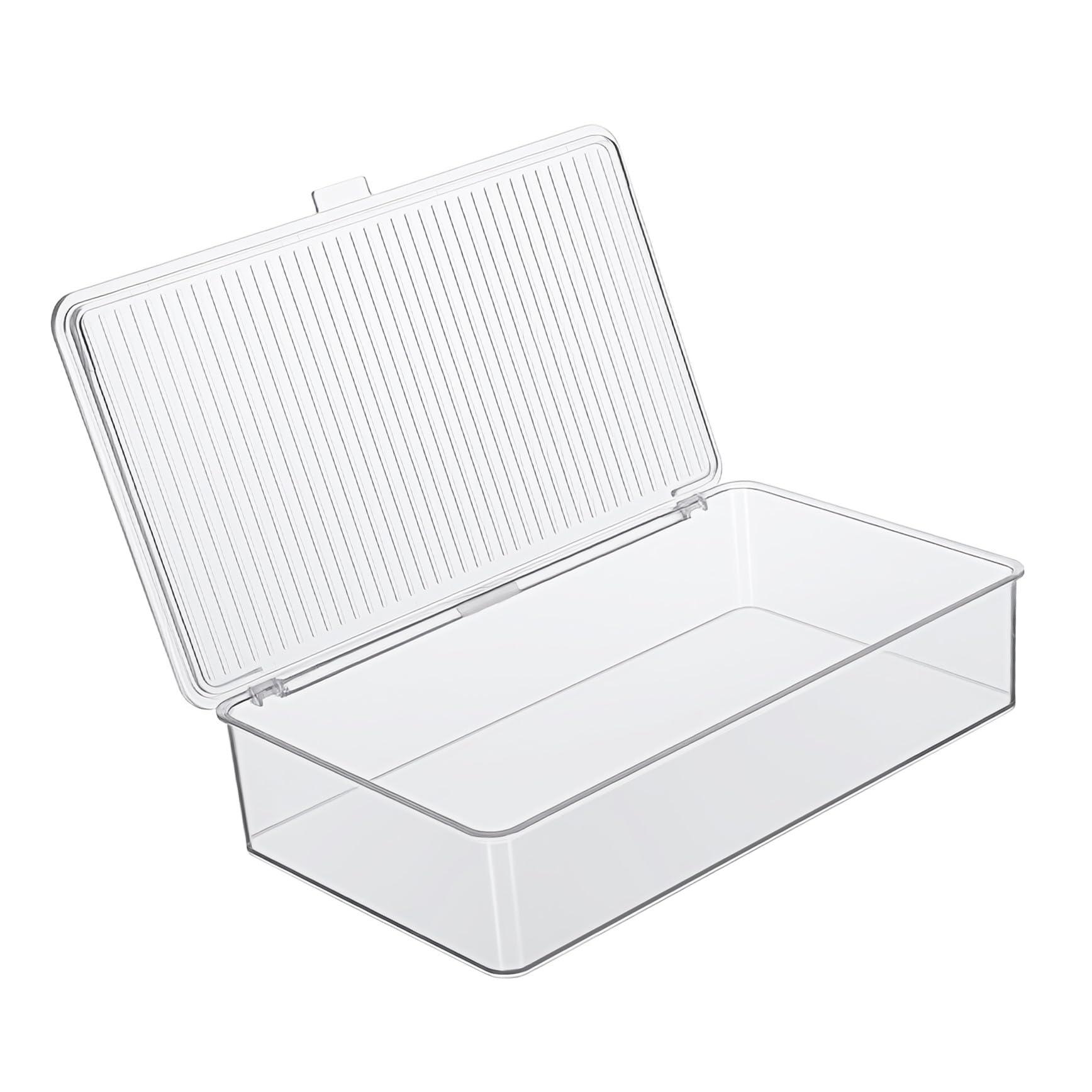 BESTonZON Bandeja Transparente para Cubiertos Organizador De Cajones para Utensilios De Cocina Recipientes para Cubiertos Encimera Palillos Cuchara Tenedor Contenedor De Almacenamiento con