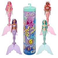 Barbie Color Reveal - Tesori del Mare, bambola sirena con effetto cambia colore