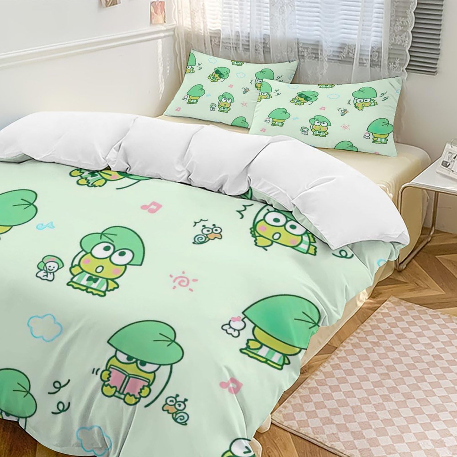 Amazon｜けろけろけろっぴ 寝具3点セット 布団カバー シングル 寝具 