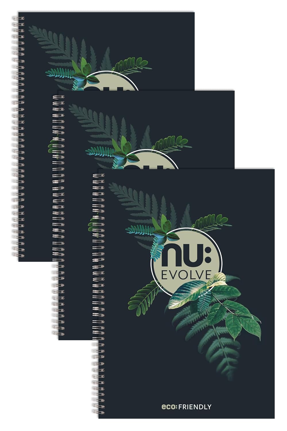 NU: EVOLVE A4 WIRO NOTEBOOK MULTIPACK OF 3