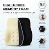 Lumbar Support Cushion for Office Chair, Ergonomic Memory Foam Lumbar Support Pillow for Lower Back Pain Relief, Back Support Cushion for Desk Chair, Car Seat Back Support, Posture Support Pillow