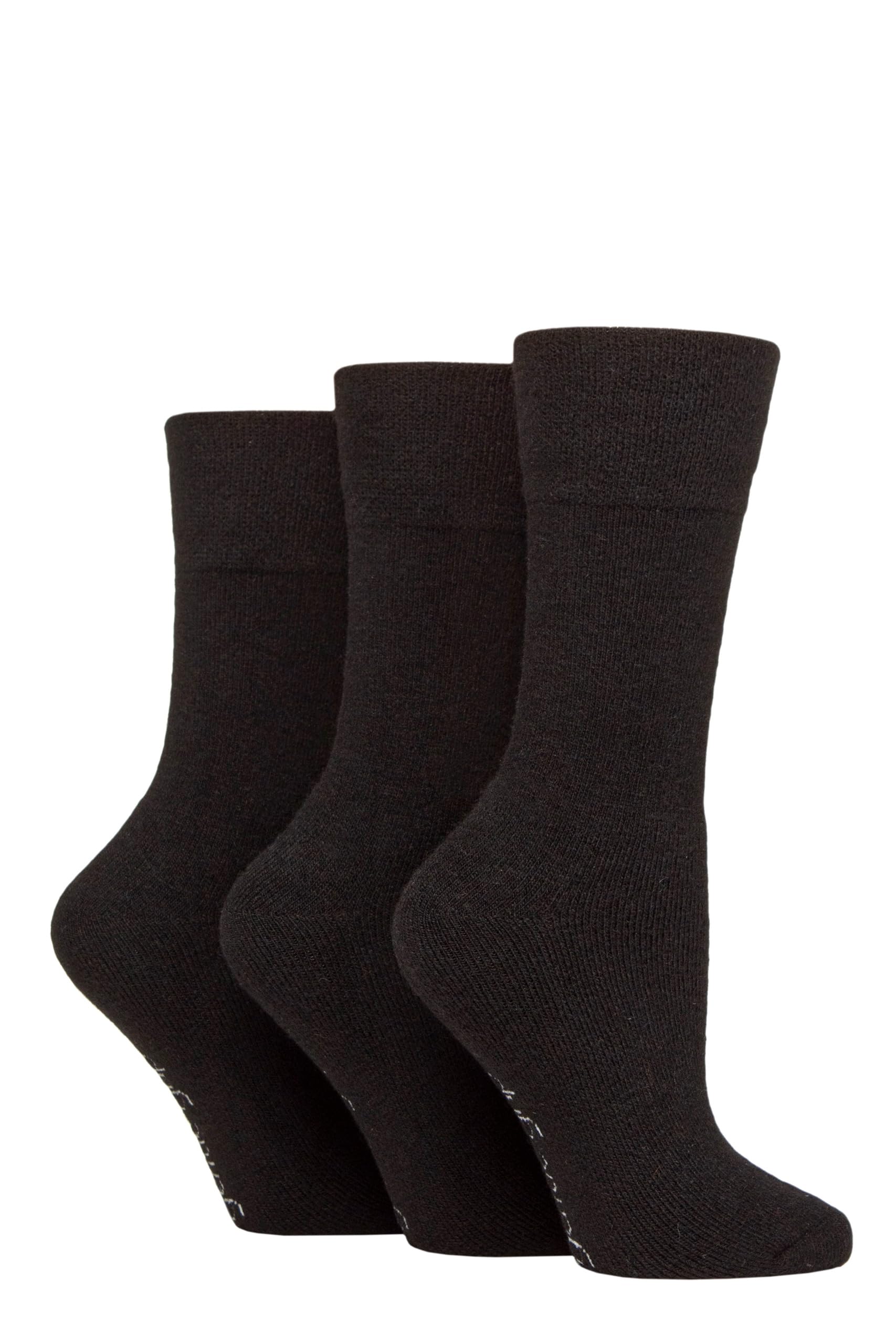 Elle Unisex Charcoal 1 Pair Ladies Sherpa Lined Fluffy Non-Slip Socks