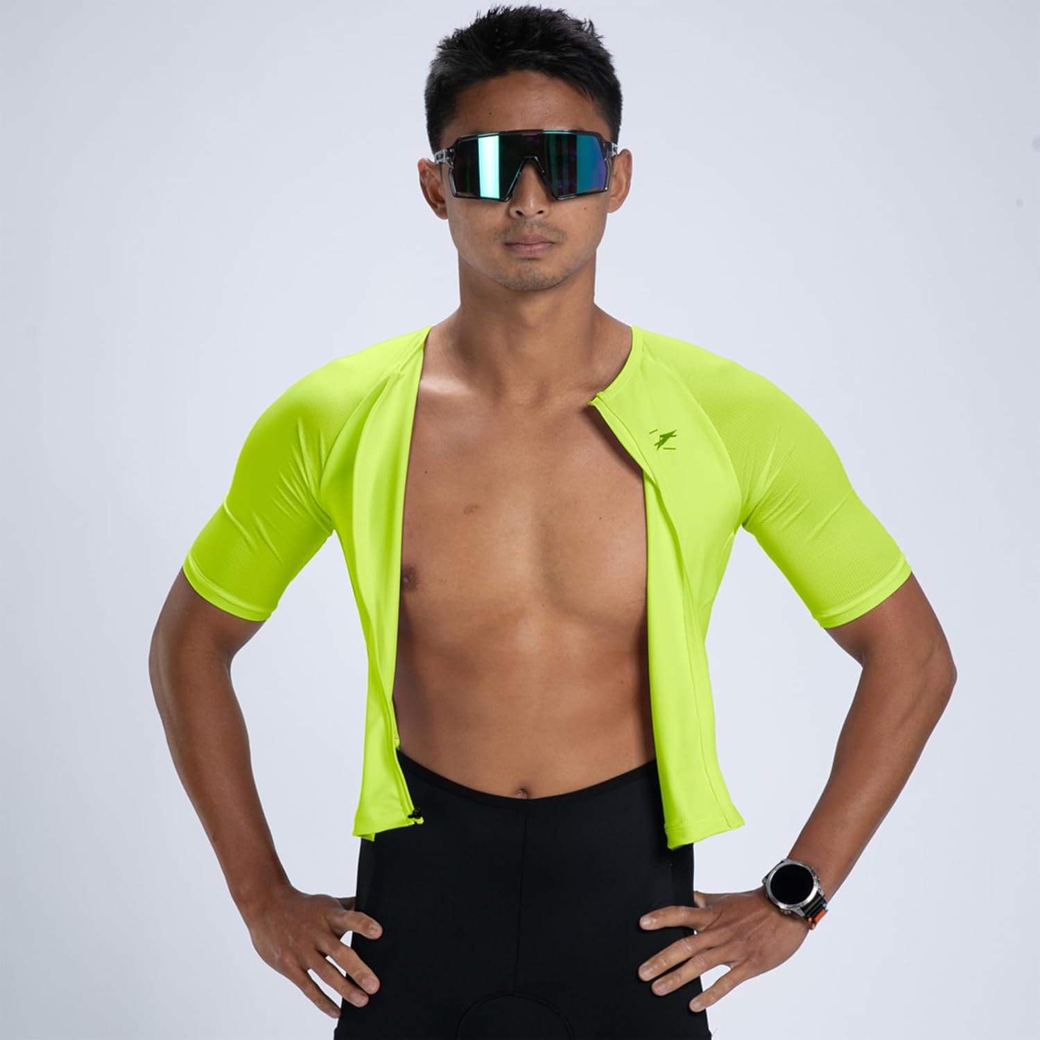 Zoot Men’s Core Tri Aero FZ Racesuit, Short Sleeve Moisture-Wicking Triathlon Suit, Plush Chamois & Storage for Race Day - Image 5