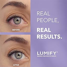 LUMIFY Eye Drops for Red Eyes, Redness Reliever for Brighter Looking Eyes, Works in 1 Minute & Lasts Up to 8 Hours, Eye Drops, 0.17 Fl Oz (5 mL)