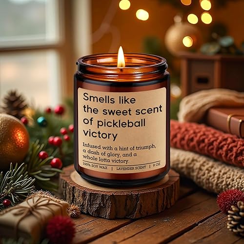 Miniatura 7 de GSPY Velas perfumadas  Regalos de pickleball para mujeres, hombres, accesorios de pelota, regalos deportivos divertidos para amantes del pickleball,