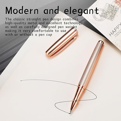 Miniatura 10 de Bolígrafo de tinta líquida, bolígrafos esenciales para negocios, bolígrafo de metal, escritura suave, diseño elegante, escritura sin esfuerzo,