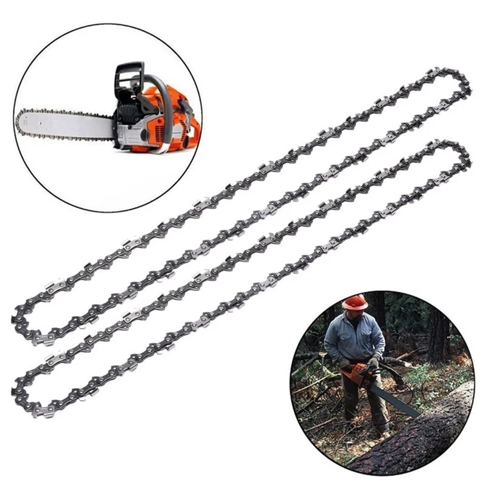2 szt. 16 Cal piła łańcuchowa prowadnica łańcucha 3/8 "ostrze do cięcia drewna 57 ogniwa napędowe części zamienne części zamienne do pił łańcuchowych do piły elektrycznej