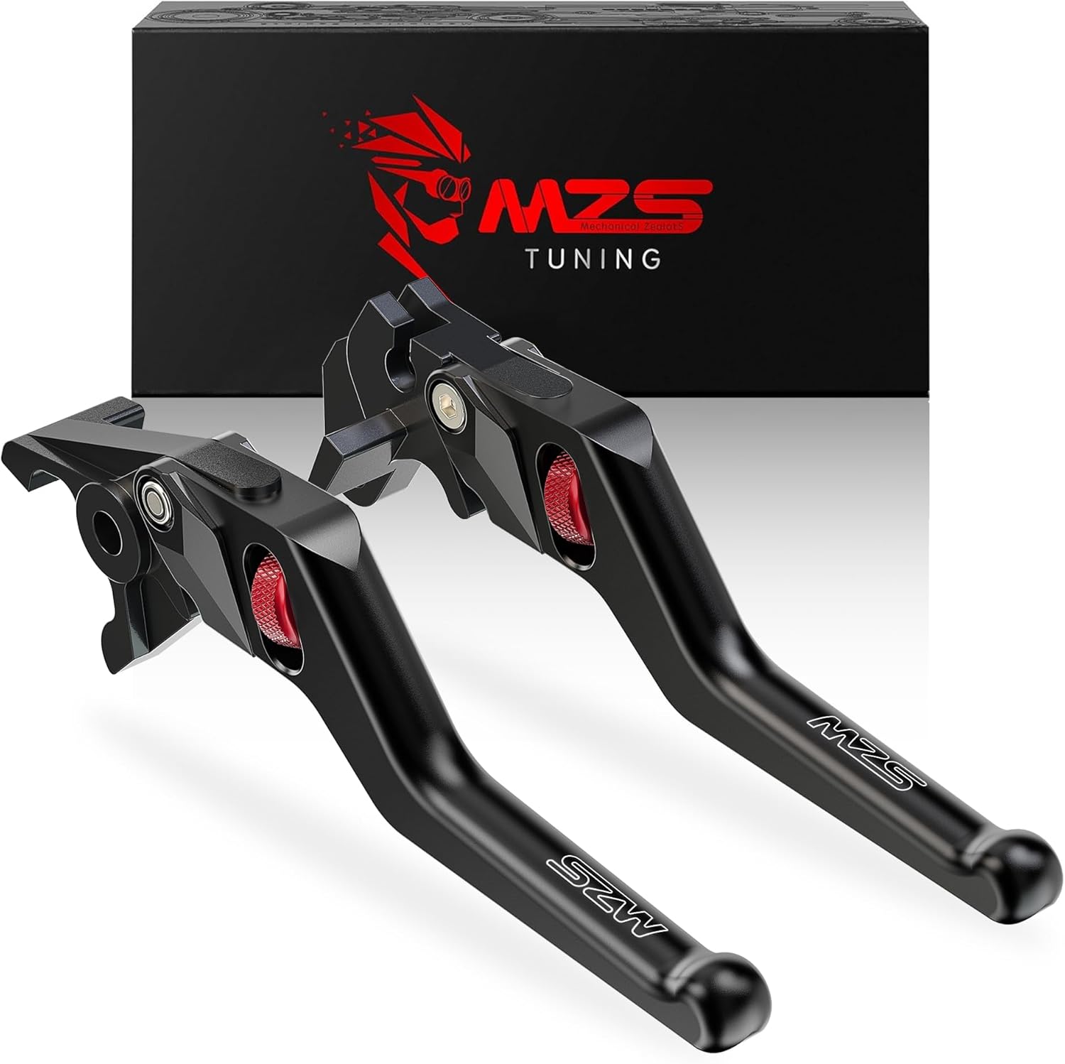 MZS Motorcycle Brake Clutch Levers Compatible with GSX8S GSX8R GSX8TT GSXS 750 SV650 SV650X Vstrom 800 2016-2025, Wheel Adjustable Short Hand Lever CNC Accessories Black