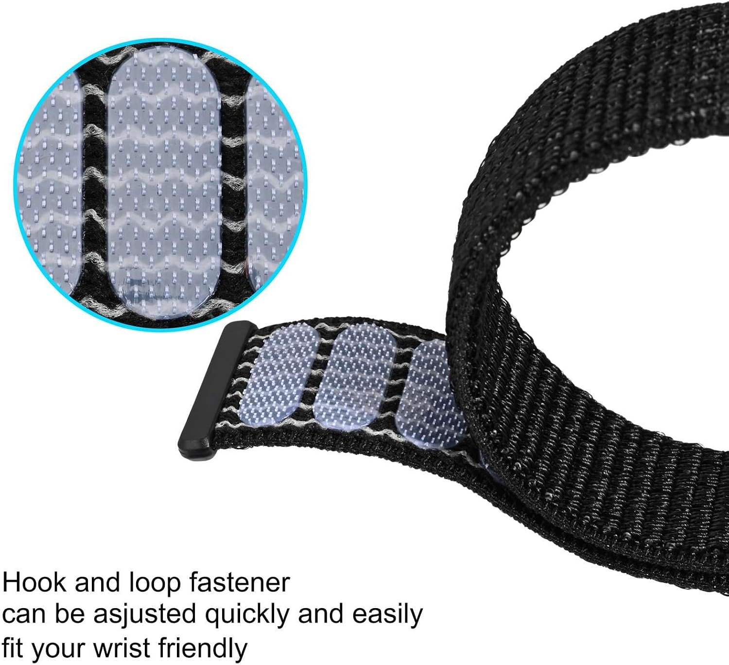 ANNEFIT Nylon Sport Loop Watch Bands, 2 Packs Quick Release Adjustable Strap 16mm 18mm 19mm 20mm 21mm 22mm 24mm image 3