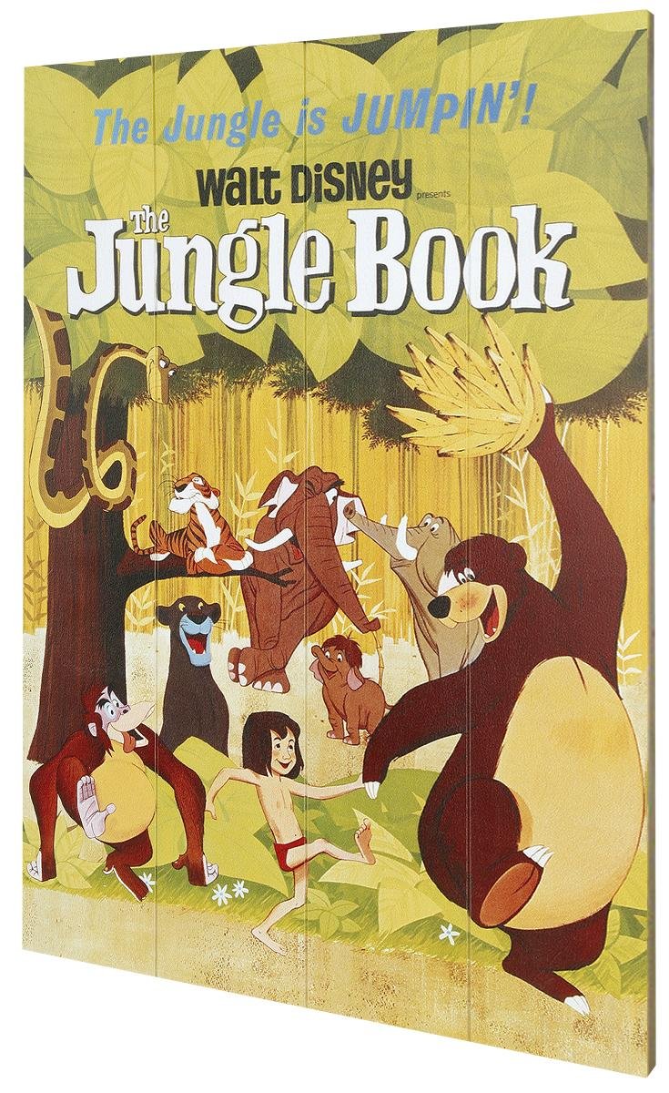 Impression sur bois Disney Le Livre de la Jungle idée cadeau