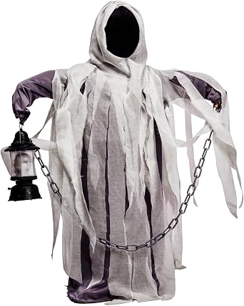 Boys Ghost Costume Hood Robe for Halloween Party