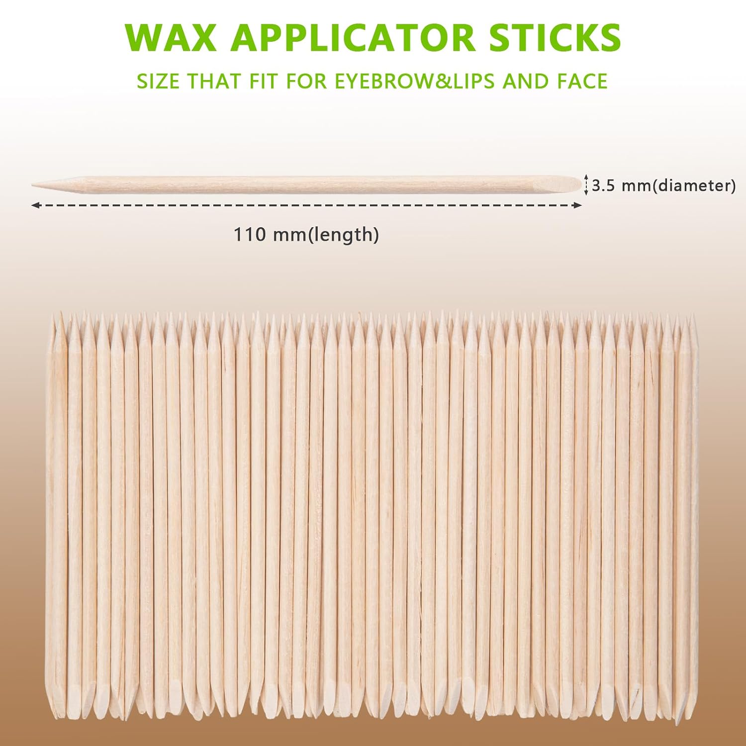 200 Pcs Orange Wood Nail Sticks Double Sided Multi Functional Cuticle Pusher Manicure Pedicure Tool for Manicure Pedicure