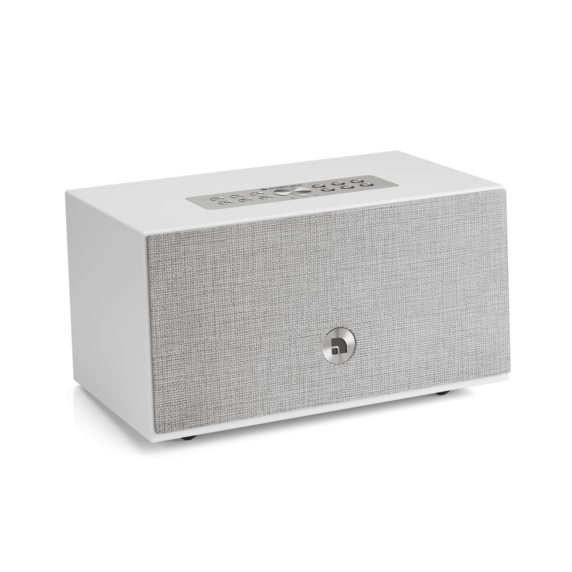 Audio Pro C5 MkII W - Głośnik Multiroom WiFi i Bluetooth - Biały | Kompaktowy głośnik WiFi z AirPlay 2, Chromecast, Spotify Connect, głębokim basem i dźwiękiem multiroom do słuchania w domu