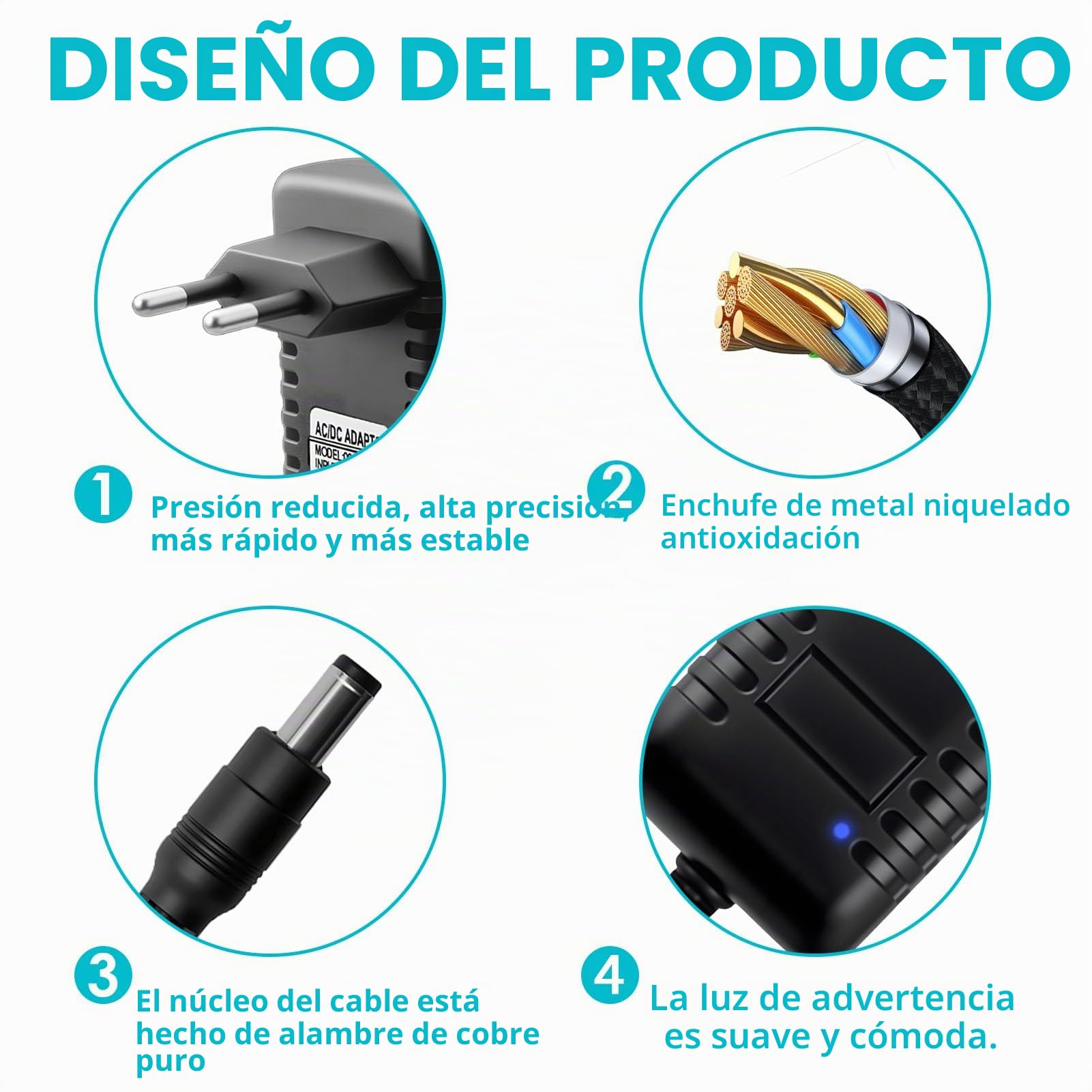 Cargador 6V para niños conducción eléctrica 800 mA alimentación Universal Motocicleta Coche Eléctrico para SUV ATV conducción eléctrica Juguetes Electric Ride-On Accesorios Conector 5,5 mm * 2,1 mm