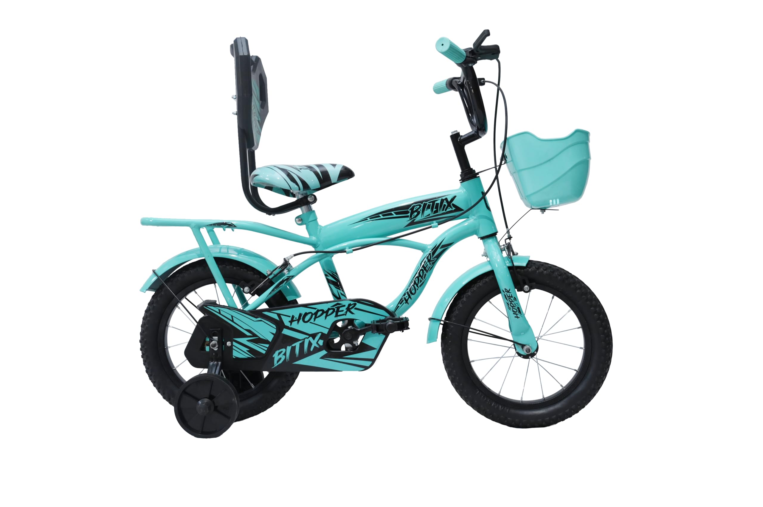 HOPPER Bitix 14T Kids Cycle with Training Wheels | Bicycle for Boys & Girls 3-5Years| Frame Size- 8.5 Inch | 85% Pre-Assembled | (Sea Green) (B0CVTJFCWS) Amazon Price History, Amazon Price Tracker