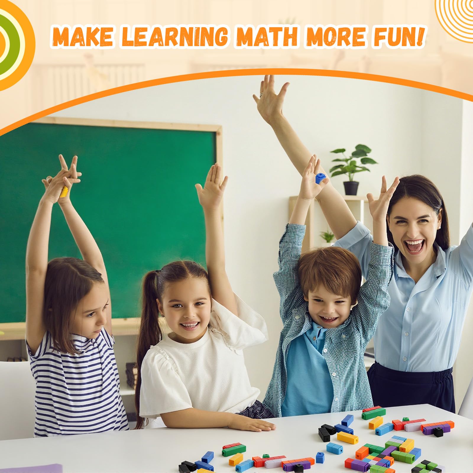 300 Pièces Cube Mathématiques, Blocs de Construction Math, Cubes a Empiler Calcul, Montessori Cube de Comptage Mathématiques Emboitables Numberblocks, Blocs de nombres pour Enfants (300pcs)