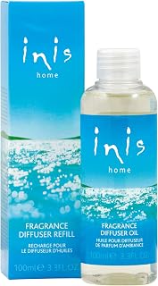 Inis Energy of the Sea Reed Diffuser Oil Refill - Ocean Fresh Fragrance, 3.3 fl oz Coastal Scent for Home