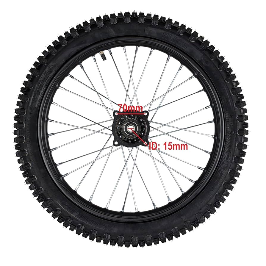Amazon.com: 17 inch Front Rim Wheel Tire Tube Assembly for