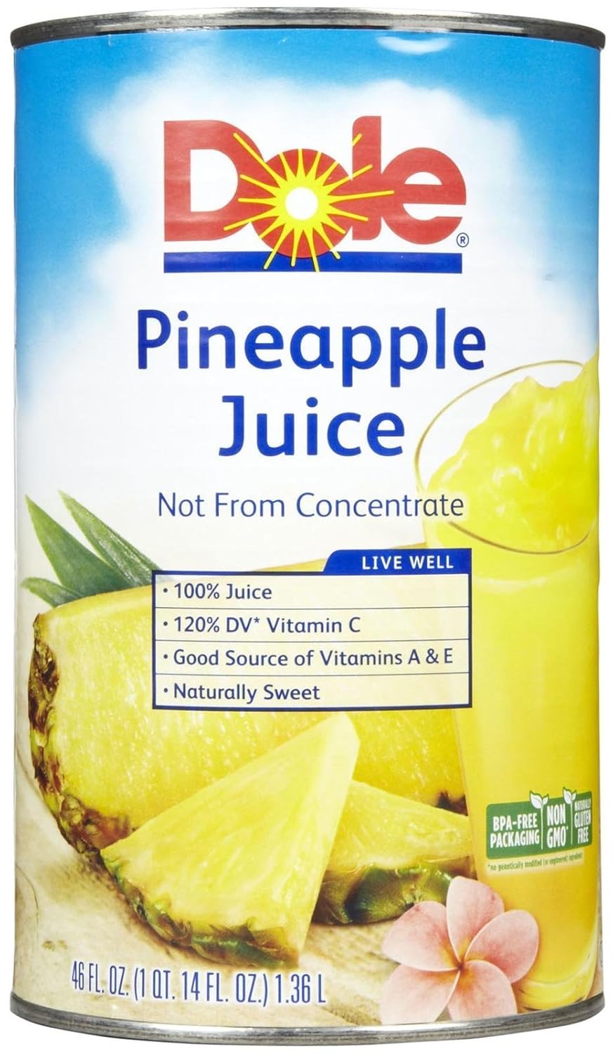 Dole 100% Pineapple Juice - 46 oz - 3 pk